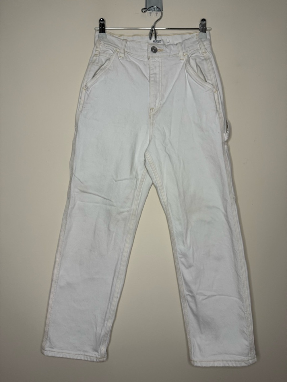 HUDSON Off White Carpenter Pant Jeans